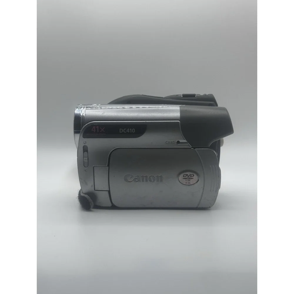 Canon DC410 DVD Camcorder 41x Advanced Zoom SDHC Untested For Parts / Repair